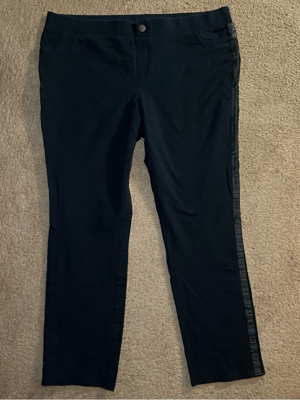 Lane Bryant Women’s pants stretch leggings black size 22
